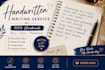 write neat and beautiful handwritten notes in english