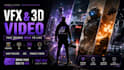 do a creative ai game trailer, app promo, vfx video