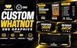 create custom whatnot obs graphics, scoreboards, overlays and transitions