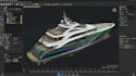 create 3d ship model, beat model, marine, rendering, yacht design and stl file