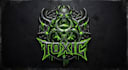 design a toxic logo with a dark and edgy style