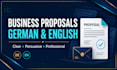 write professional german and english business quotations