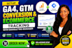 setup ga4, GTM conversion and ecommerce tracking with google tag manager