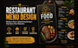 design food menu, cafe menu, digital menu board and restaurant menu design