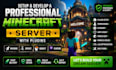 setup and develop a professional minecraft server with plugins