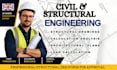 draw structural design analysis, structural calculation with load calculation
