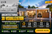 create photorealistic 3d house renders