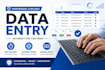 do accurate data entry into any spreadsheet template