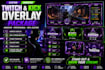 design a custom kick and animated twitch overlay and professional stream