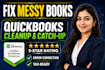 do quickbooks cleanup, catch up bookkeeping, and error correction