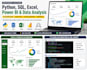 do data analysis using excel, sql, python and power bi
