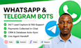 build a custom whatsapp, telegram sales bot, stripe and paystack integration