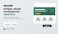 create a beautiful presentation website