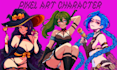 do 2d pixel art animation pixel art character sprite sheet nsfw pixel animation
