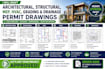 draft architectural, structural, mep, hvac, grading and drainage permit drawings