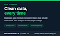 clean, deduplicate and validate your messy data