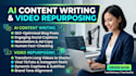 ai enhanced content write and video repurposer