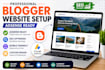 create an adsense ready blogger website with SEO setup