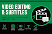 do simple edits and add caption to videos