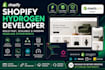 build shopify hydrogen storefront with oxygen and graphql
