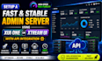setup a fast and stable admin server using xui one or xtream ui with API
