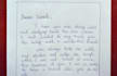 write beautiful english handwritten notes, letters
