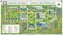 design unique custom campus map, university map, tourist and wayfinding map