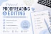 do proofreading, editing and word formatting