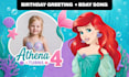 create a personalized mermaid birthday greeting