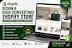 design high converting shopify store for your ecommerce business