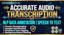 manually annotate and transcribe audio data