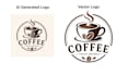 convert ai generated logo to high resolution vector file