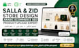 setup salla zid store design arabic ecommerce SEO product upload expert