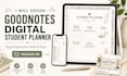 design a hyperlinked goodnotes digital student planner for ipad and etsy