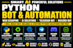 make python bot automation web scraping ai telegram bot discord bot