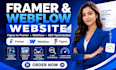 design framer website, convert figma to framer webflow and optimize SEO