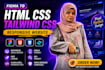 convert figma to HTML CSS tailwind CSS responsive website