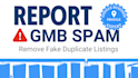 report gmb spam profile remove duplicate listing google my business optimization