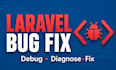 fix laravel PHP bugs and backend issues
