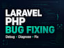 fix laravel PHP bugs and backend issues