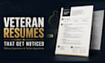 write your resume, specializing in veteran transitions