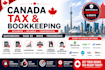 do canada tax filing, quickbooks, sage 50 bookkeeping