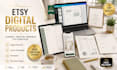 create etsy digital products planners and canva templates