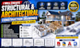 create structural and architectural construction drawings for house plans