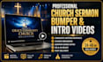 create church sermon bumper, sermon intro and church intro motion graphics