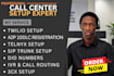 setup twilio, vicidial, IVR, phone system for inbound and outbound calling