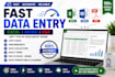 do fast excel data entry copy paste and web reasearch