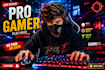 design amazing gaming youtube thumbnails