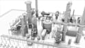 create 3d industrial animation oil refinery plant process animation video