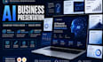artificial intelligence business presentation, startup pitch deck, sales deck